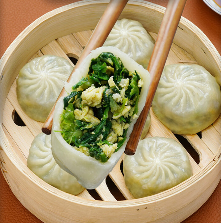 俊杰薄皮素包子早餐家用速冻包子小笼包荠菜包子速食韭菜鸡蛋包子