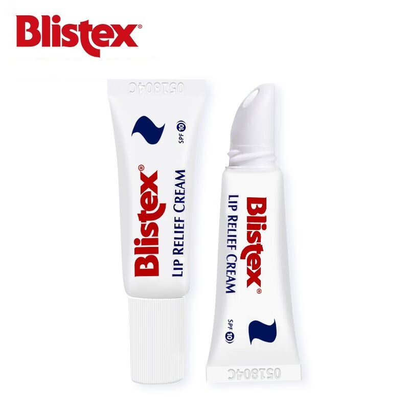 百蕾适（Blistex）进口碧唇小蓝罐润唇膏无色保湿淡化改善唇纹滋润打底护唇补水唇膜 修护润唇膏小白管