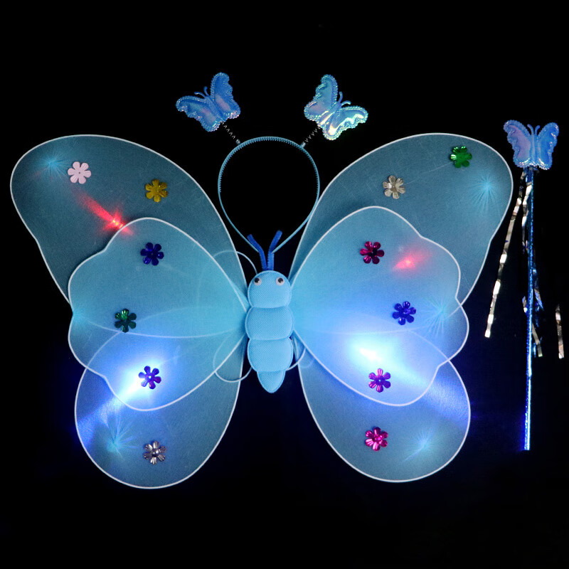 tatanice天使羽毛翅膀道具公主蝴蝶翅膀造型圣诞节日表演道具儿童女孩