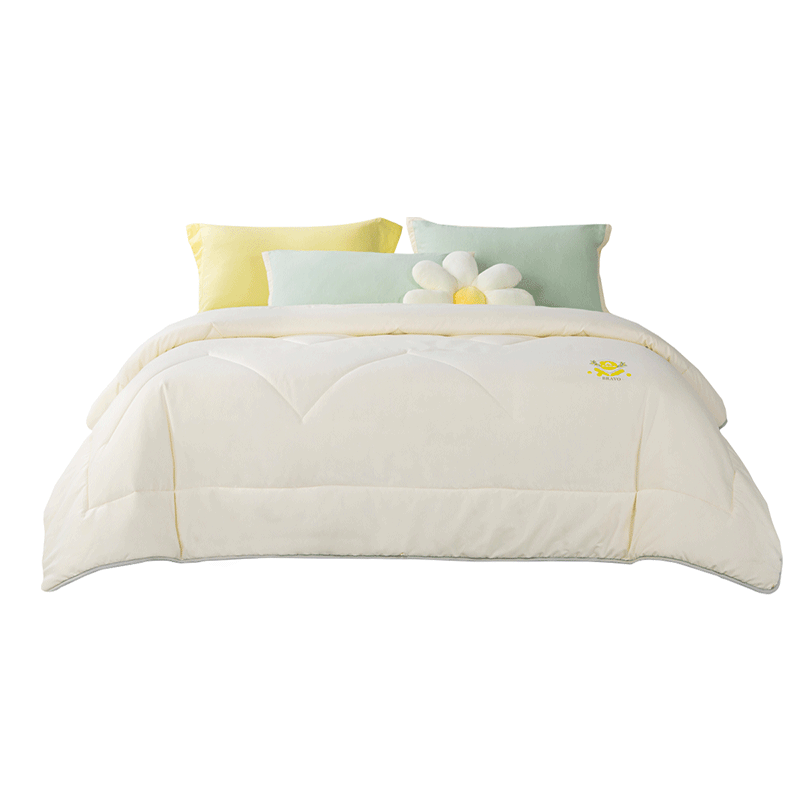 馨而乐（Bravo）富安娜出品流心黄大豆纤维被单人被芯四季被 约3.5斤152*210cm黄