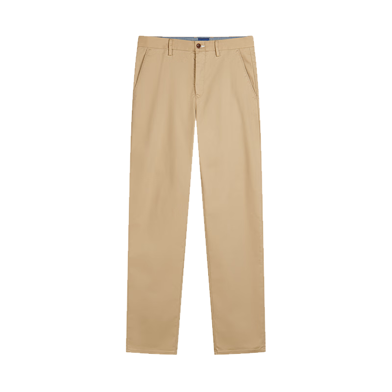 GANT【亚洲版型】GANT/甘特春季男士商务通勤直筒休闲裤百搭舒适长裤 248深卡其色 36