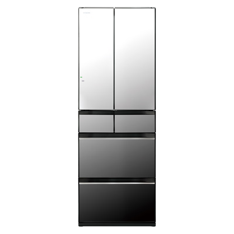 日立（HITACHI）540L日立冰箱日本原裝進(jìn)口真空保鮮自動(dòng)制冰嵌入式一級(jí)能效家用大容量雙循環(huán) 國(guó)家補(bǔ)貼 R-HW540RC 【鏡面嵌入式】水晶鏡色