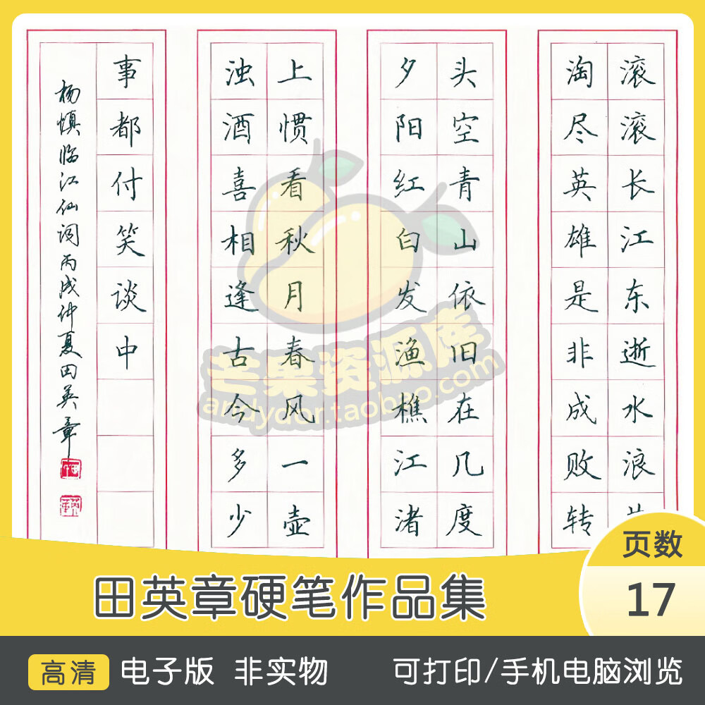 田英章钢笔硬笔作品集练字临摹欣赏书法字帖高清pdf电子版可打印 电子