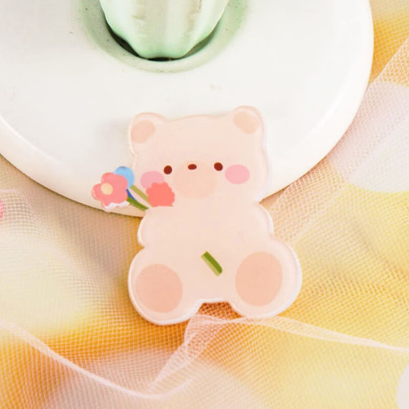 芠拉韩系萌萌可爱亚克力胸针卡通小熊徽章 包包挂件女生小饰品贴片 01