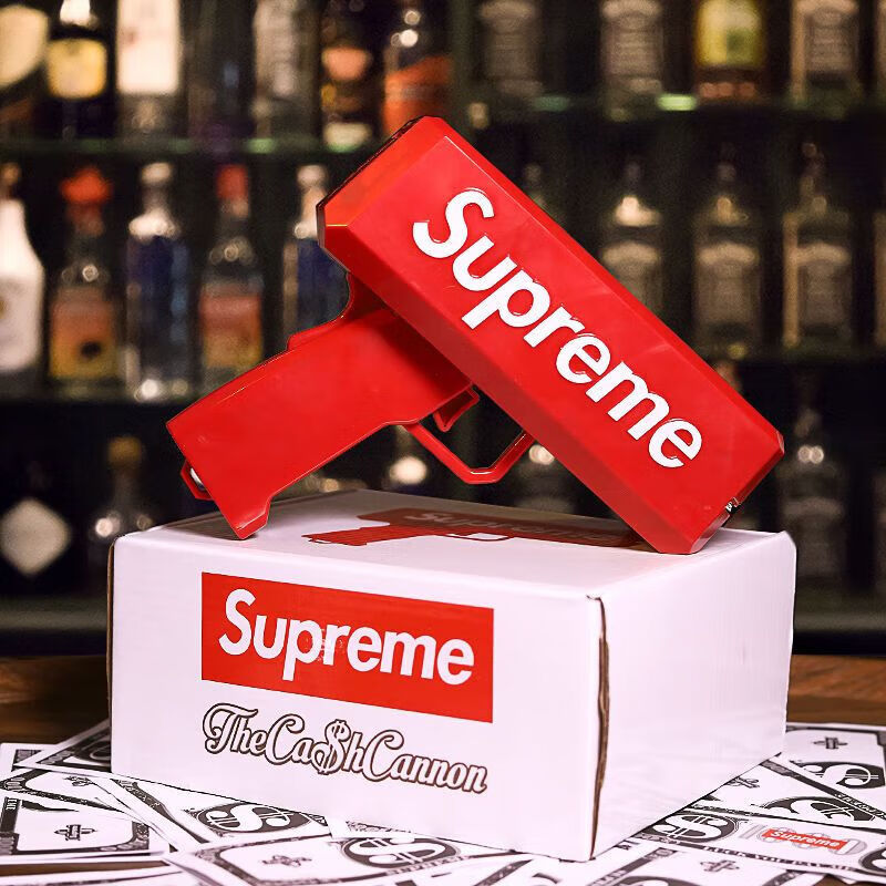 yiuds钞票发射器supreme 喷钱枪抖音玩具婚礼酒吧气氛道具网红钞票吐