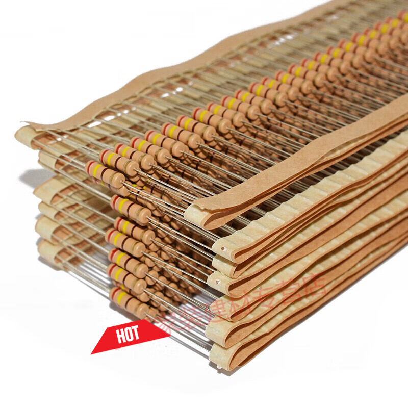 施韵令1w碳膜四色环电阻器047r47k47k470r05r 0.47欧(100只)