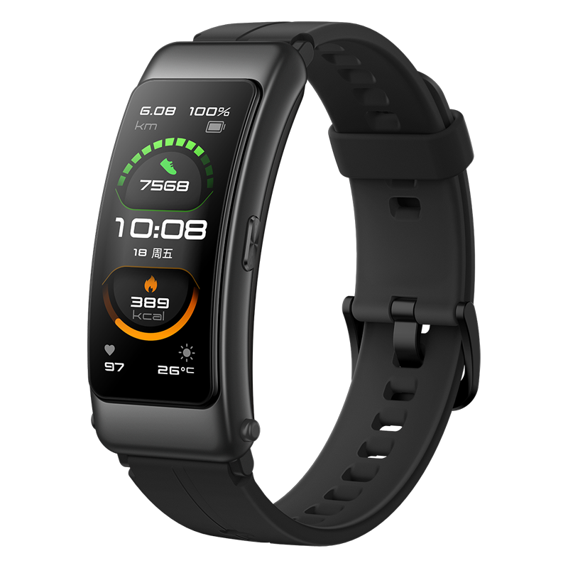 【全国七仓发货】华为手环b6通话智能运动男款女士蓝牙耳机二合一电话心率健康监测支付 曜石黑-运动款丨送大礼包