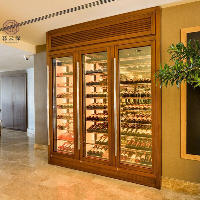 嵌入式红酒柜 不锈钢酒柜家用恒温酒架嵌入式高端商用电子冷藏柜轻奢