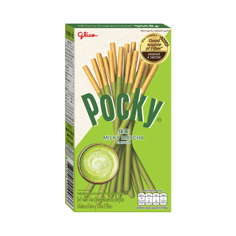 格力高泰国原装进口巧克力pocky22g*4百奇手指棒涂层饼干儿童零食