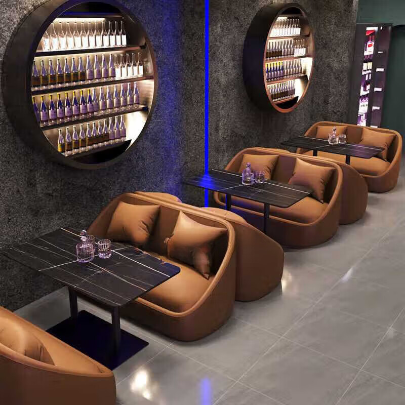 莫贤ktv茶几沙发轻奢定制定制酒吧沙发ktv茶几工业风清吧桌椅组合小酒