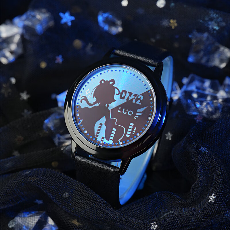 幸运石洛天依官方联名手表V家Vsinger二次元国动漫周边LED触屏电子手表 洛天依LED手表 官方联名