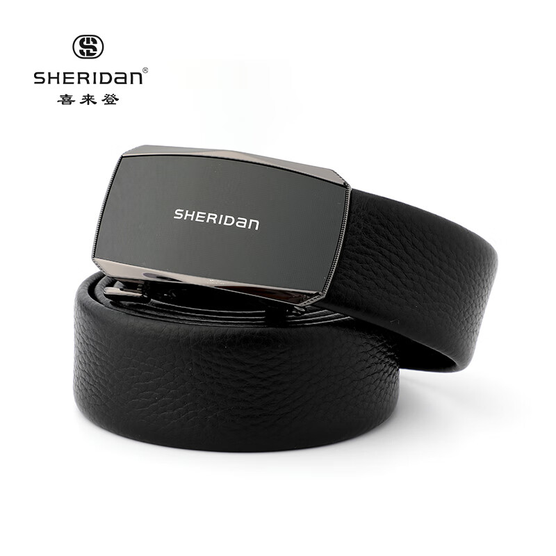 喜来登(SHERIDAN)男士皮带 商务潮流头层牛皮中青年自动扣休闲裤袋礼盒装NL210352S NL210352S