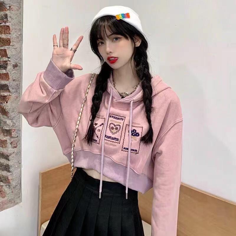 卫衣女2021年秋季新款连帽套头长袖上衣ins潮学生百搭慵懒风外套潮