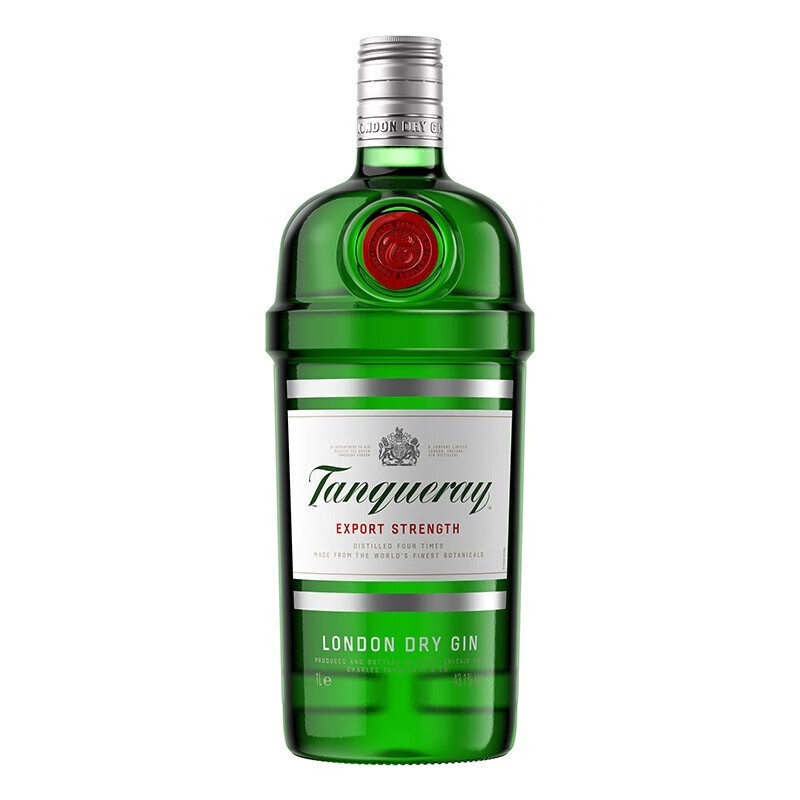 添加利金酒 Tanqueray Gin琴酒杜松子酒干味露酒进口洋酒金汤力 伦敦干味金酒 750mL 1瓶