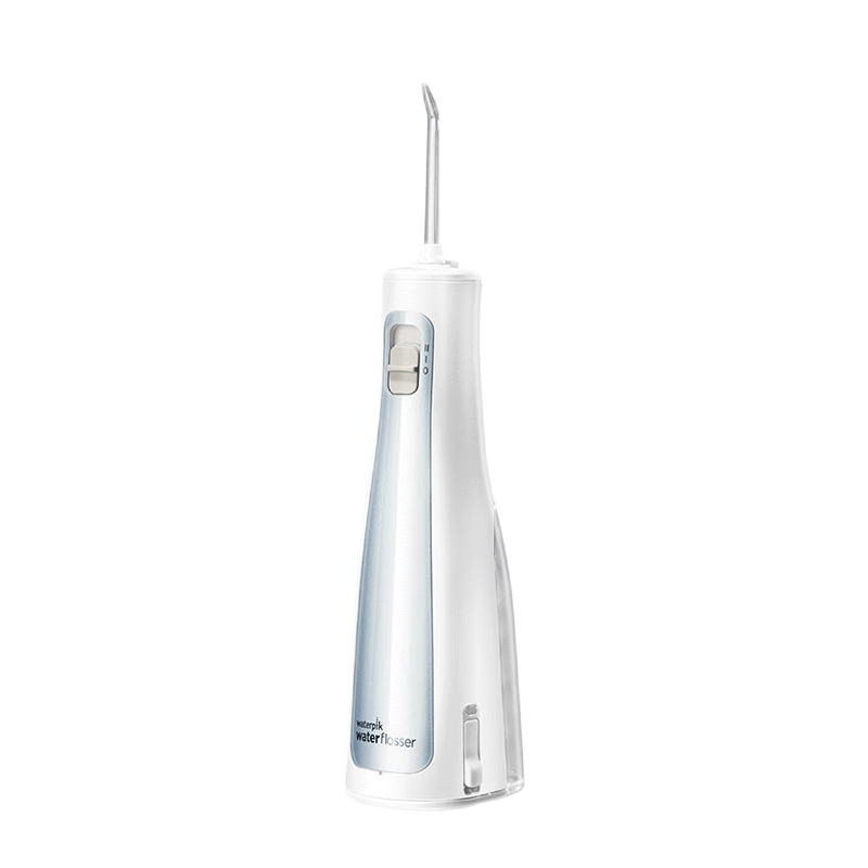 洁碧（Waterpik）冲牙器/水牙线/洗牙器/洁牙机 多支喷头 正畸适用 手持便携式雾霾蓝GS5-1