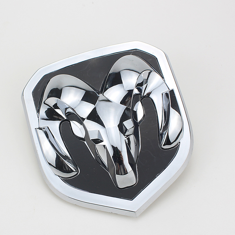 标跃道奇ram 1500中网标 道奇公羊中网标 皮卡贴标 羊头车标 黑色银色