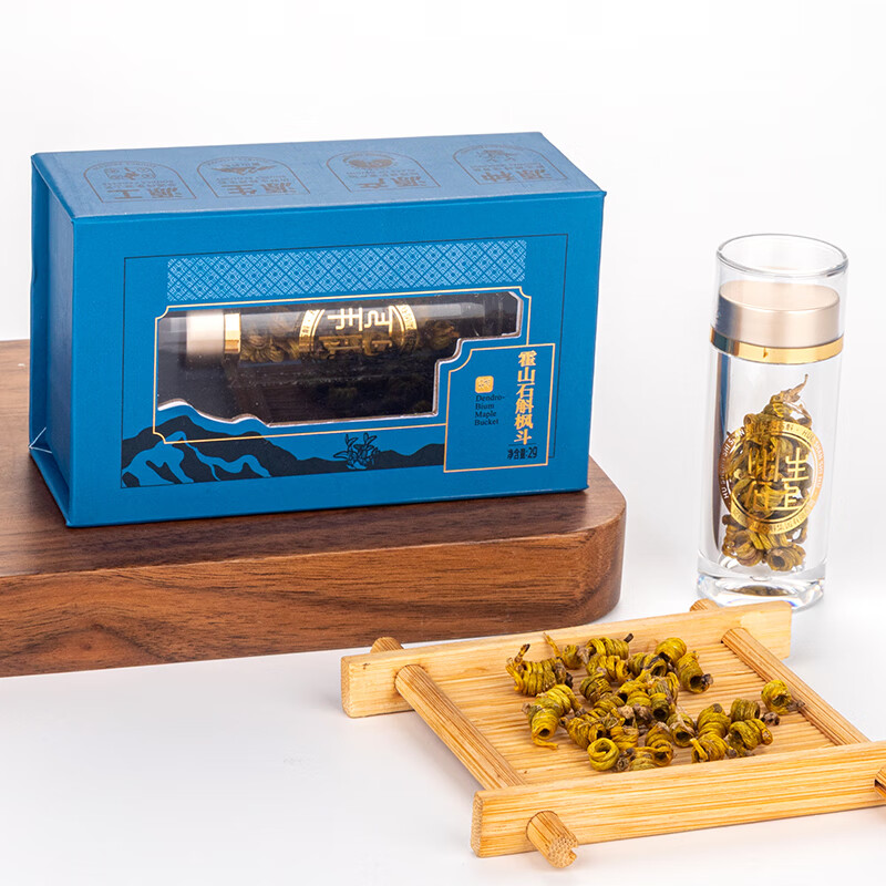 霍山石斛正宗霍山石斛米斛枫斗龙头凤尾原产地2克养生滋补尝鲜非铁皮健康