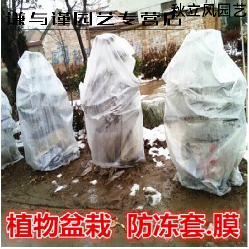 花卉保温罩保暖袋冬季果树防冻套植物盆栽 防寒8丝10丝塑料薄膜筒型