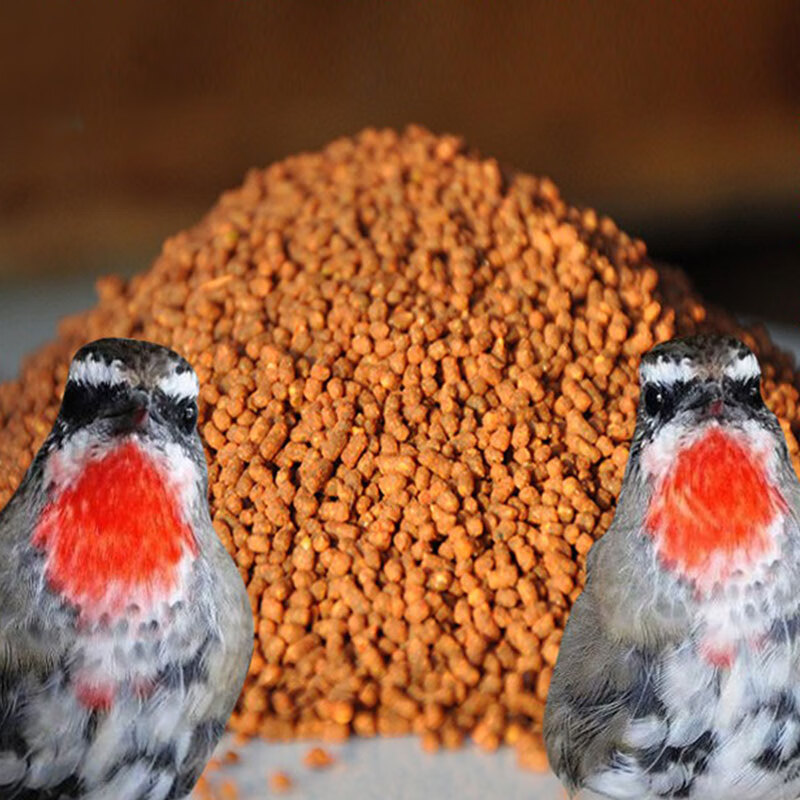 铜鸟4号红靛颏换毛料靛颏增红料红靛颏换羽靛颏换毛退毛弹脸 500g 1斤