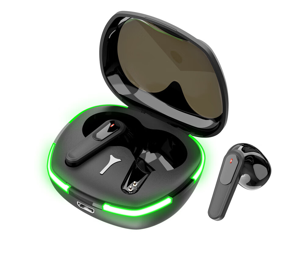 中性监控【厂家现货蓝牙耳机pro60电竞游戏蓝牙耳机全检出货数显 黑色