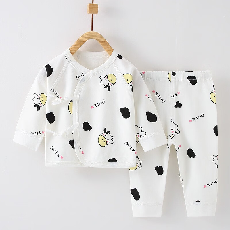 six春季婴儿分体套装宝宝秋衣秋裤内衣纯棉新生儿衣服春秋无骨和尚服