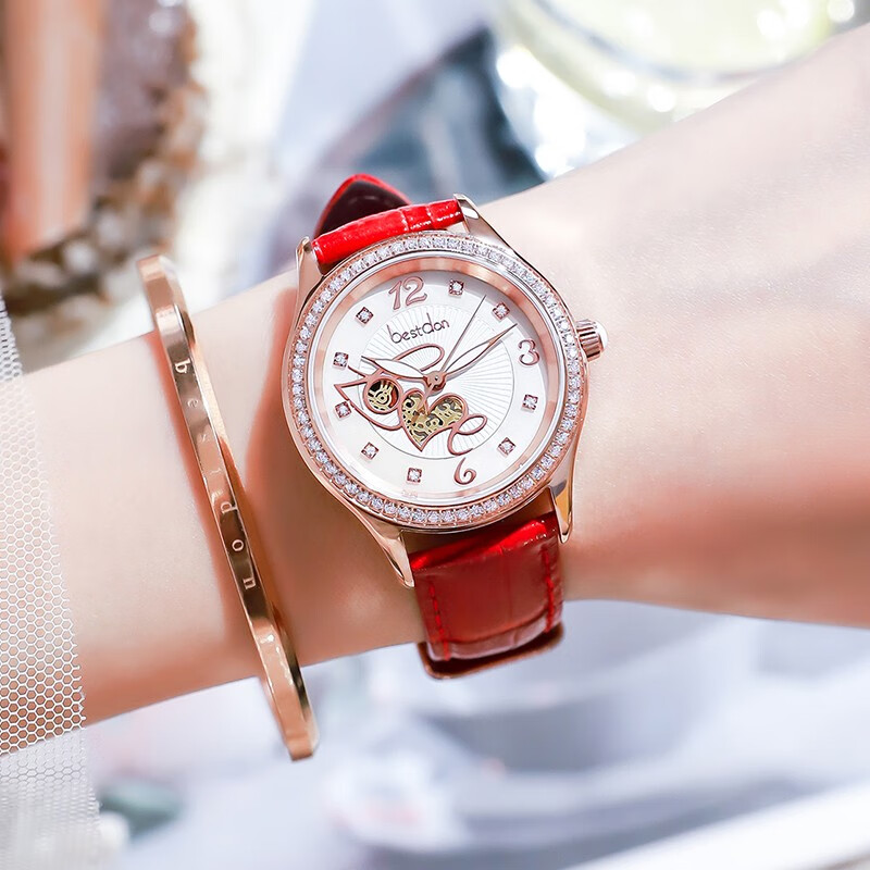 瑞士认证手表女士进口机芯石英手表贝母面精钢防水腕表