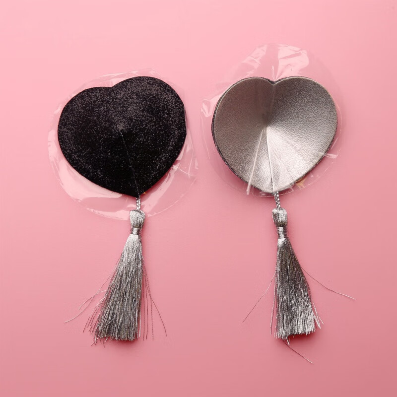 咪咪贴     闪亮乳贴 性感心形血滴子胸贴 blingbling 咪咪贴 黑色 黑