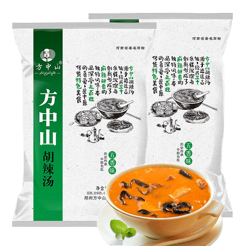 京东方便食品价格走势及口感测评，方中山胡辣汤五香味2包装|京东方便食品价格曲线在哪看