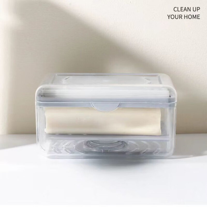 优品卫多功能肥皂香皂起泡器盒家用有滚轮免手搓洗衣皂盒打起泡神器 2个装肥皂收纳盒【颜色备注】