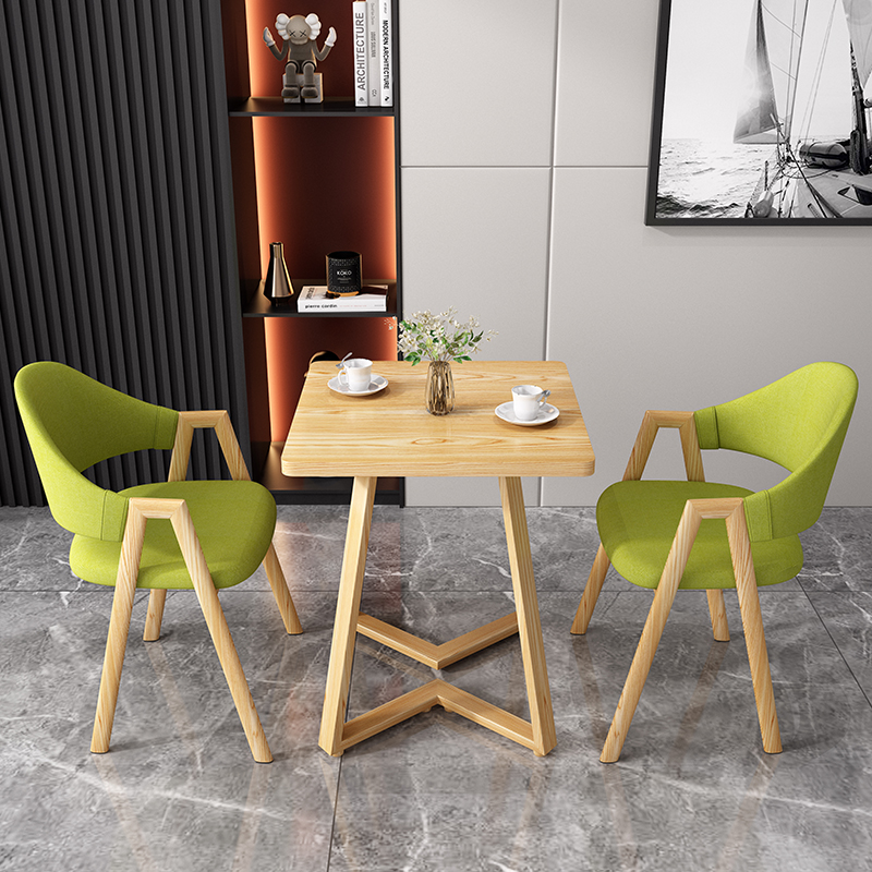 姚先森北欧简约接待桌椅组合洽谈桌店铺会客桌椅奶茶店休闲小圆桌方餐