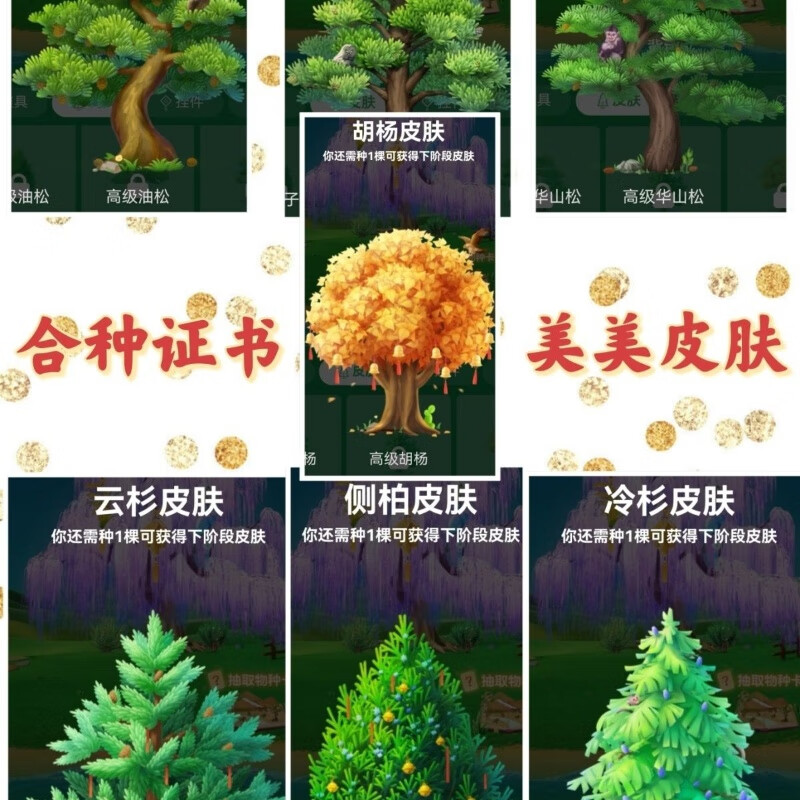 蚂蚁森林能量球9.7kg7证合种证书榆树极速浇水包月浇水保护罩双击 7证