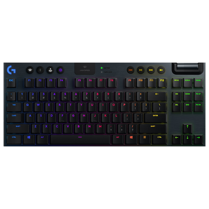 罗技(g) g913tkl 无线蓝牙有线三模机械键盘 疾速矮轴游戏键盘rgb炫光