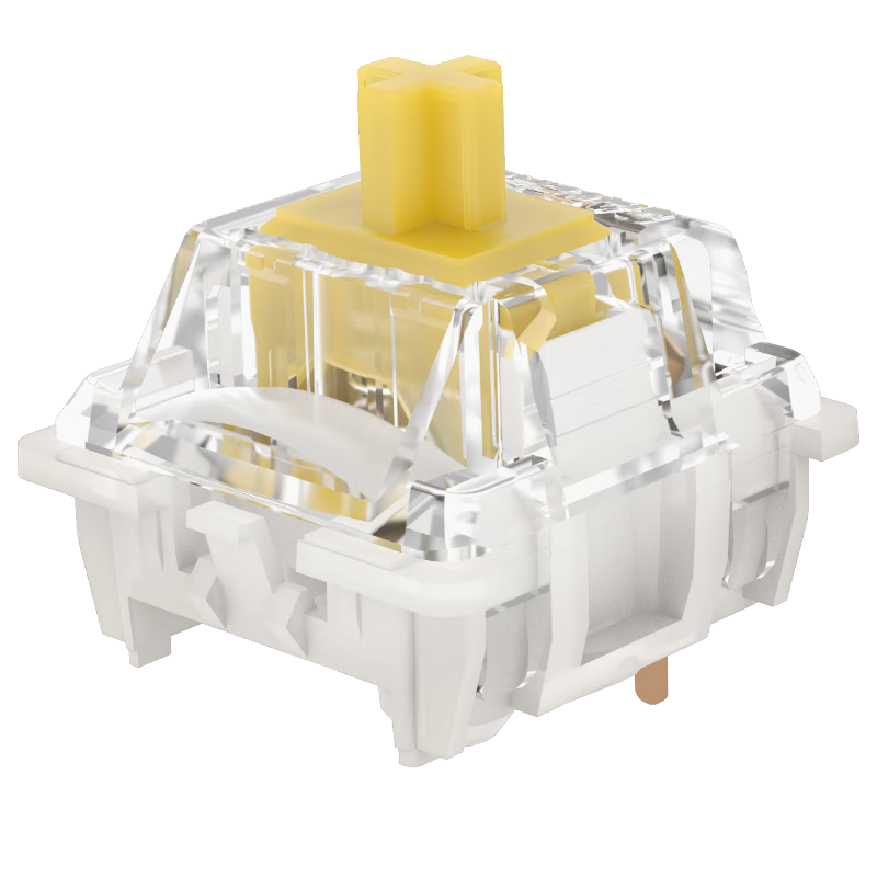 GATERON佳達隆G pro3.0 軸體機械鍵盤開關(guān)聚光上蓋加強三層針腳出廠精潤 GPRO3.0黃軸三腳 35顆裝