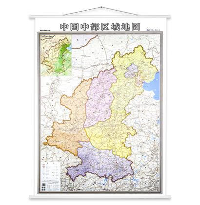 中国中部区域地图