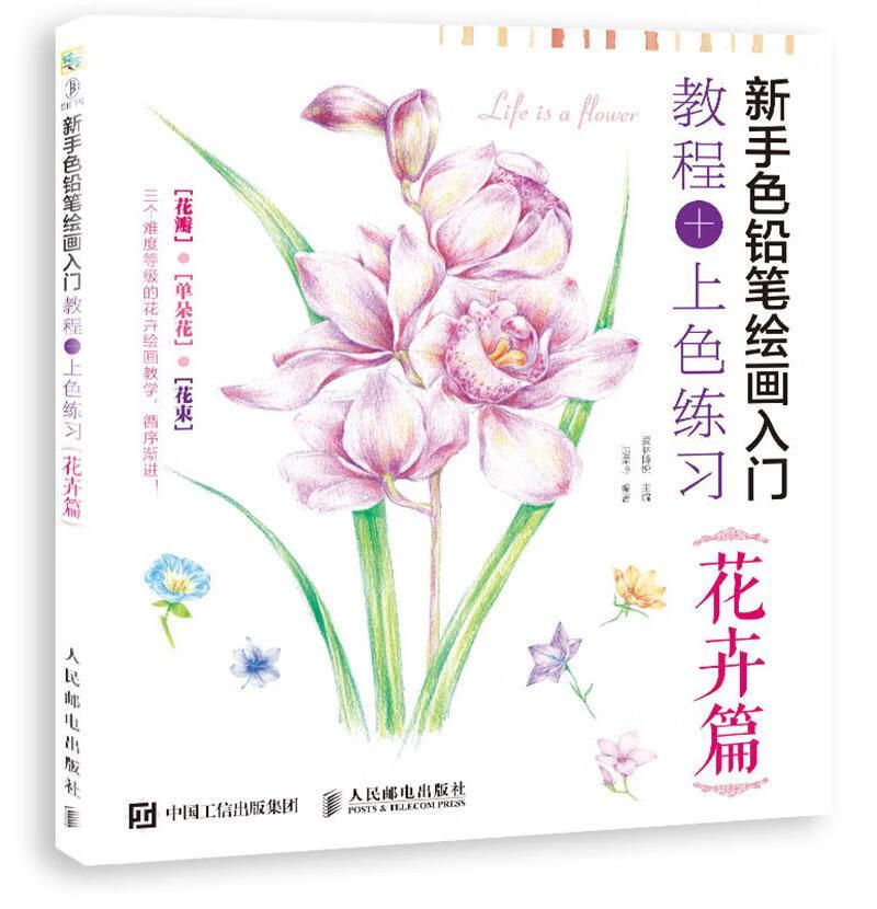 新手色铅笔绘画入门/教程+上色练卉篇/爱林博悦/绘画/9787115470775