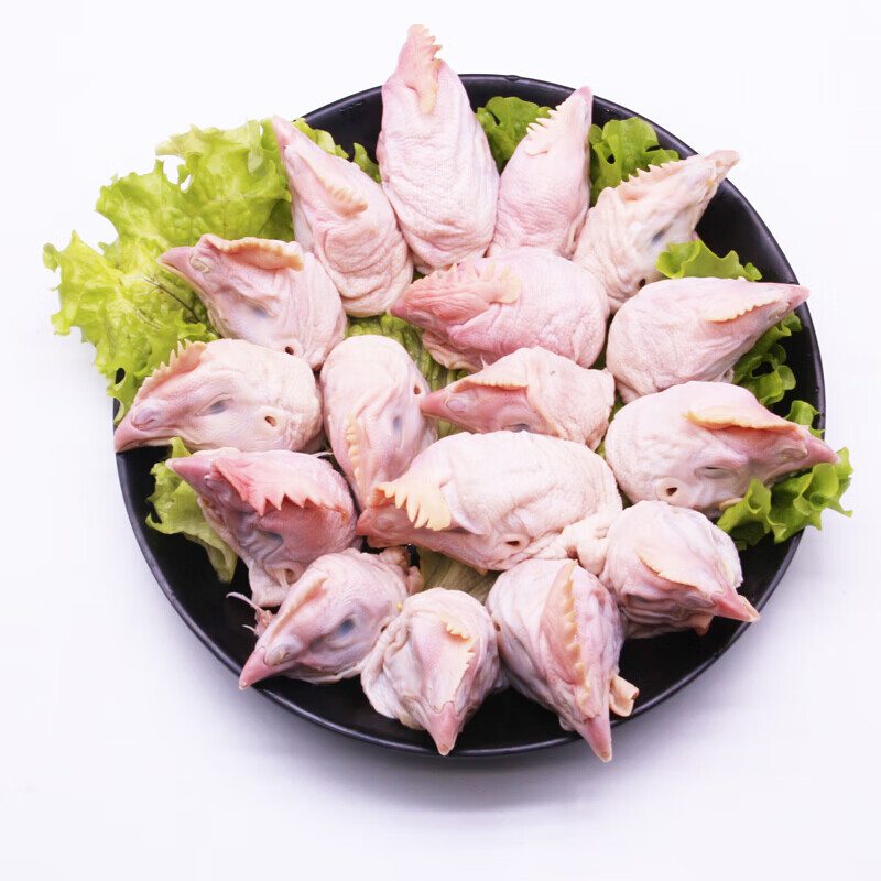 咏华春新鲜现杀生鲜鸡头 卤味 麻辣 酱香鸡脑袋鸡头 烧烤卤味油炸食材
