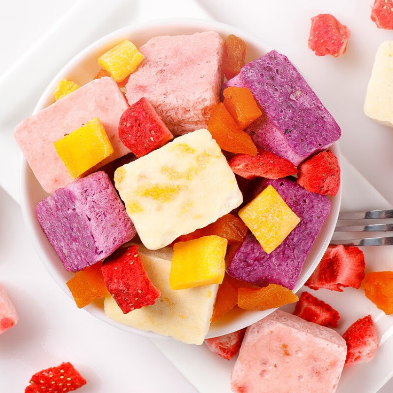 hywlkj冻干酸奶水果粒块固体干吃水果干网红儿童休闲零食小吃批发 果