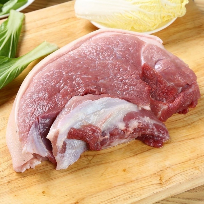 新鲜后臀肉土猪后腿肉有皮带骨后腿肉散养猪后腿肉批发生猪肉食材广纳