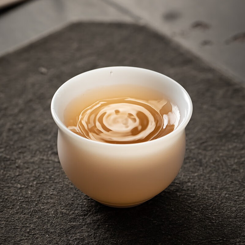 陶艺公社(taoidea) 主人杯 冰种玉瓷素烧功夫茶具家用办公高端陶瓷