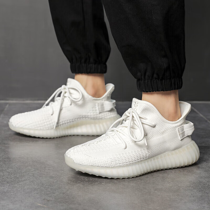 (warrior)潮流椰子鞋男鞋户外运动休闲鞋时尚跑步鞋 wl-3630 全白色