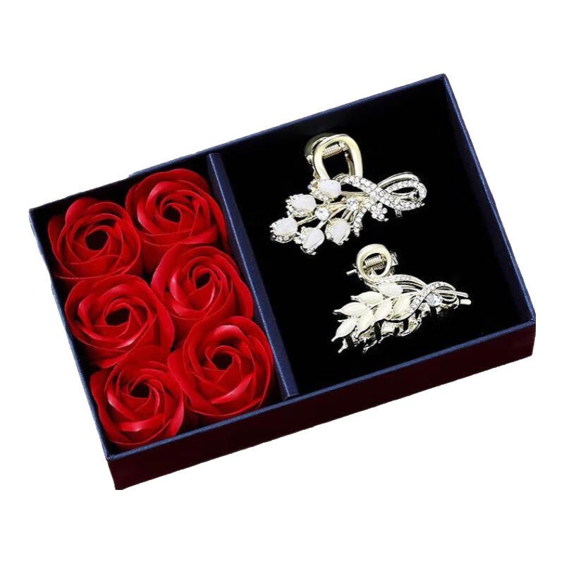 妖嬈貓高端發(fā)夾飾女2026款高級感馬年頭飾發(fā)卡女士生日情人節(jié)禮物女朋友 冰清玉潔抓夾禮盒