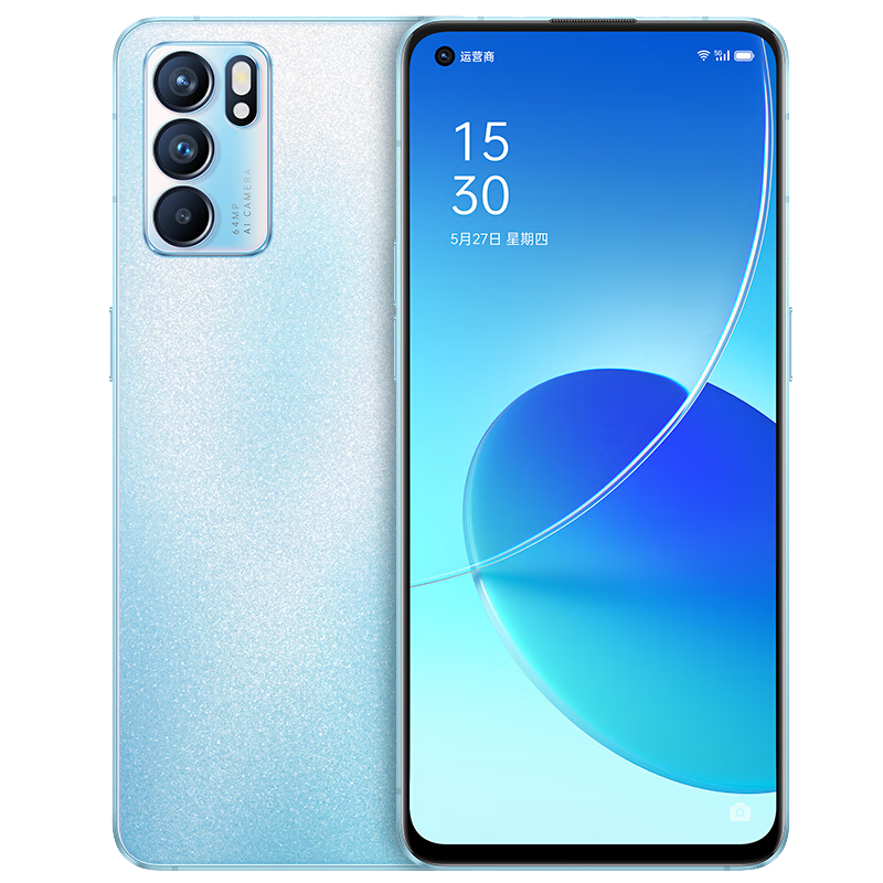 OPPO Reno6 5G手机 6400万三摄 65W闪充reno6拍照游戏智能电竞reno9  Reno6- 夏日晴海 12GB+256GB