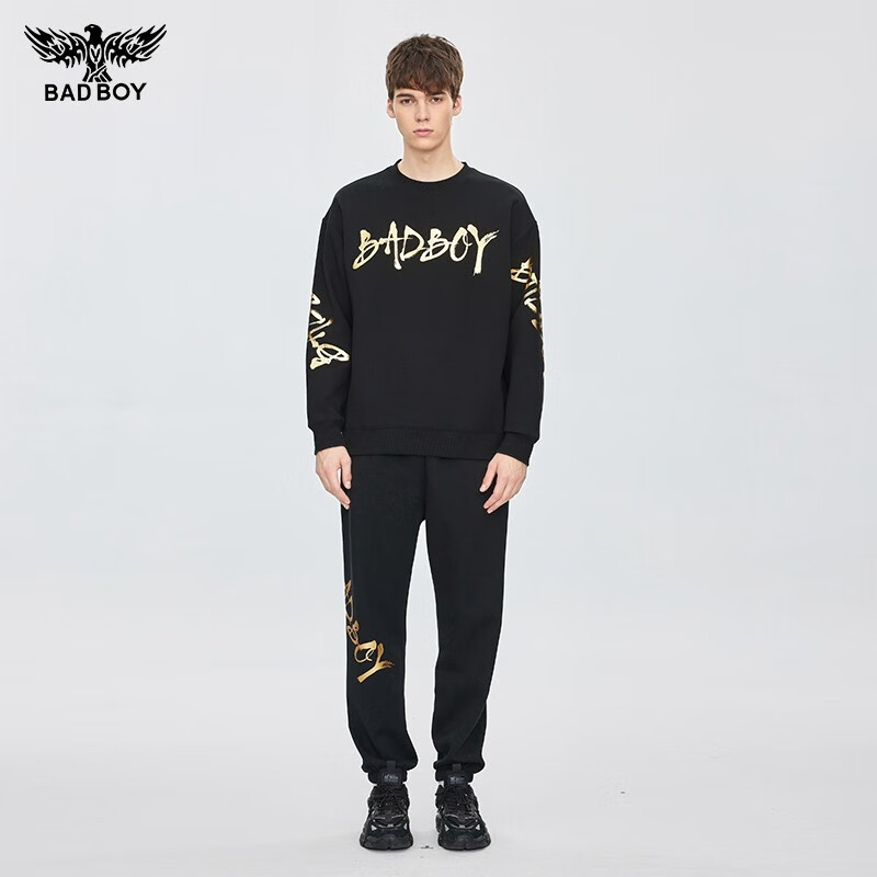 boybad 休闲运动套装情侣badboy款秋冬季潮牌卫衣卫裤