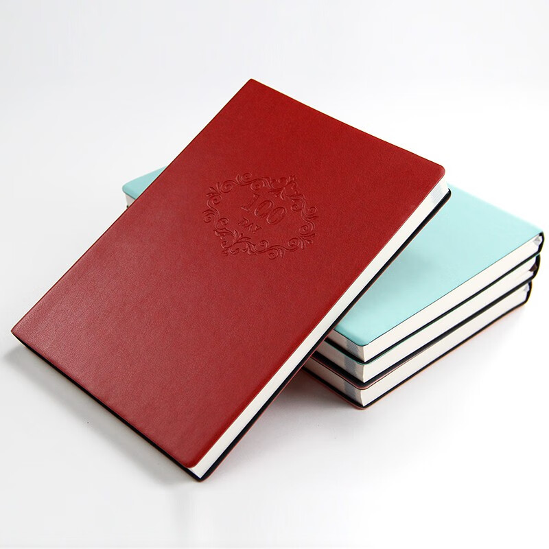 记忆印象 100天 打卡记录 笔记本子 计划 整理 日记本 记事本 学生文具 记账本 定制logo 战神红