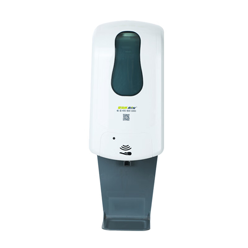 爱悠威 电动感应皂液器含透明亚克力版带有防滴漏盘 （高280×长 150× 宽100 mm 8个/箱）