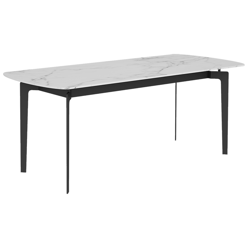 A家家居 意式极简1.6米大户型餐桌椅组合吃饭桌子椅子组合岩板桌面 1.6米餐桌 单餐桌