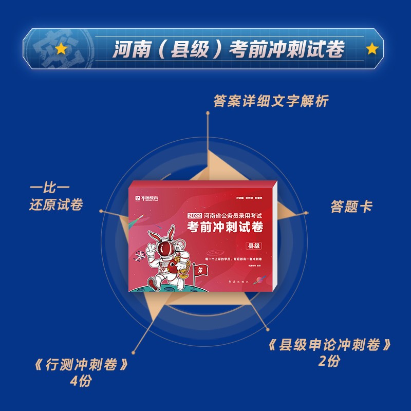 河南省考冲刺卷】华图2022河南公务员考试申论行测真题试卷冲刺密押试卷公安类河南乡镇申论公务员考试 【无批改】河南省考前冲刺卷（县级）