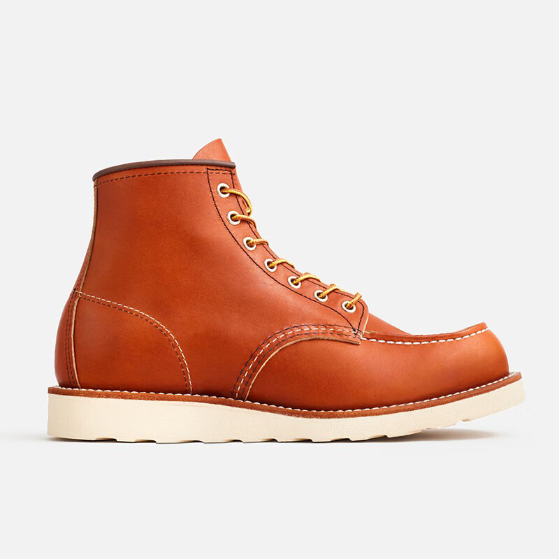Red Wing红翼 CLASSIC MOC 经典莫克 美产皮靴 男士舒适防滑耐磨休闲靴  棕色/BROWN/875 39