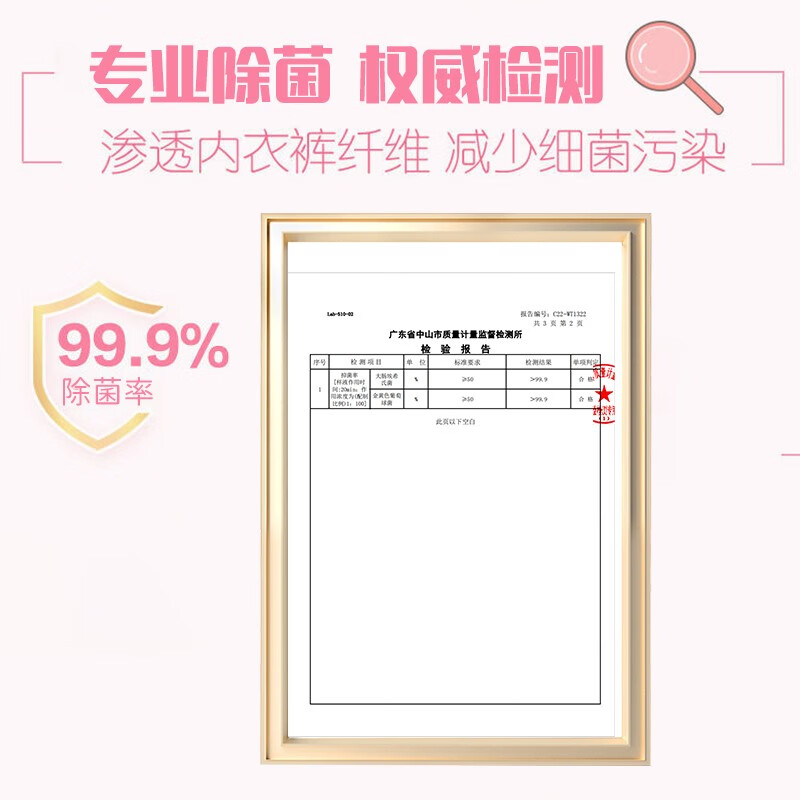 亮晶晶内衣内裤洗衣液 去污渍去血渍 手洗内衣内裤清洗液 【除菌率99.9%放心穿】500g*2瓶