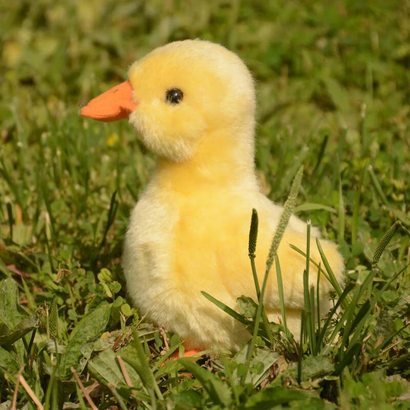 disney仿真鸭子毛绒公仔可爱小黄鸭玩偶会叫小鸭子玩具儿童生日节日